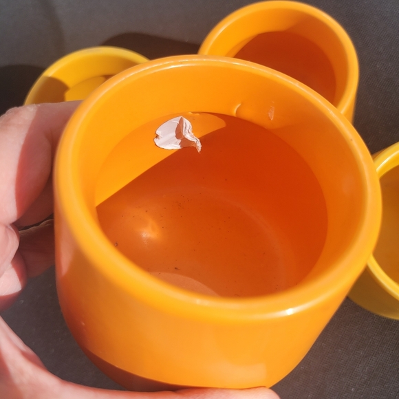 Orange & Yellow Succulent Planters ~ Vases  Candle Holders Boho  Cottage FINAL! - Picture 13 of 16